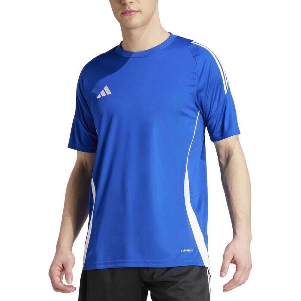 Adidas Tiro 24 T-Shirt Mens XL Royal Blue Aeroready Crew Neck Pullover APP2296